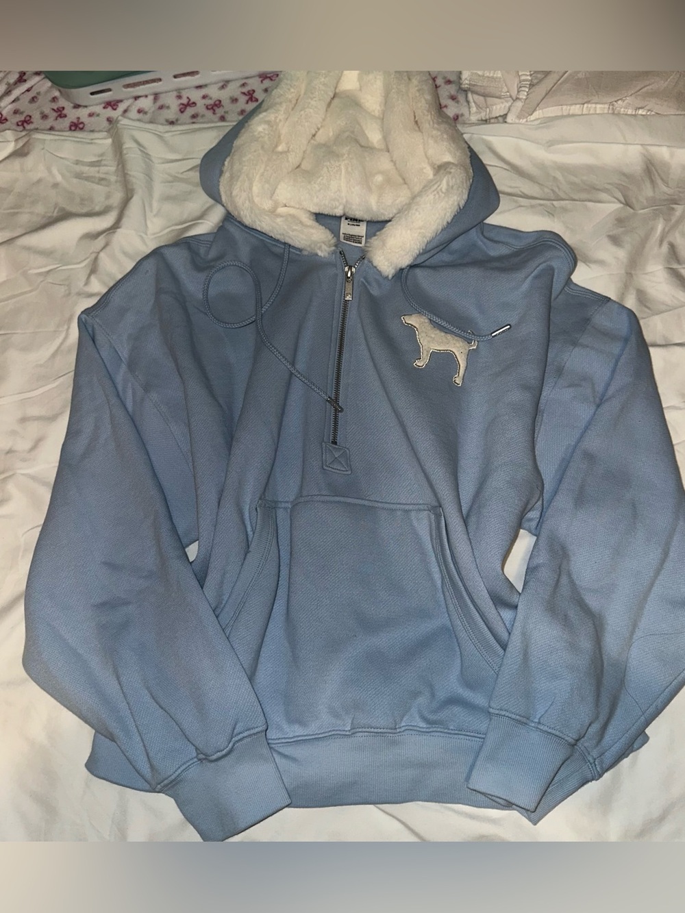 PINK Victoria’s secret Campus Fleece™ Half-Zip Hoodie